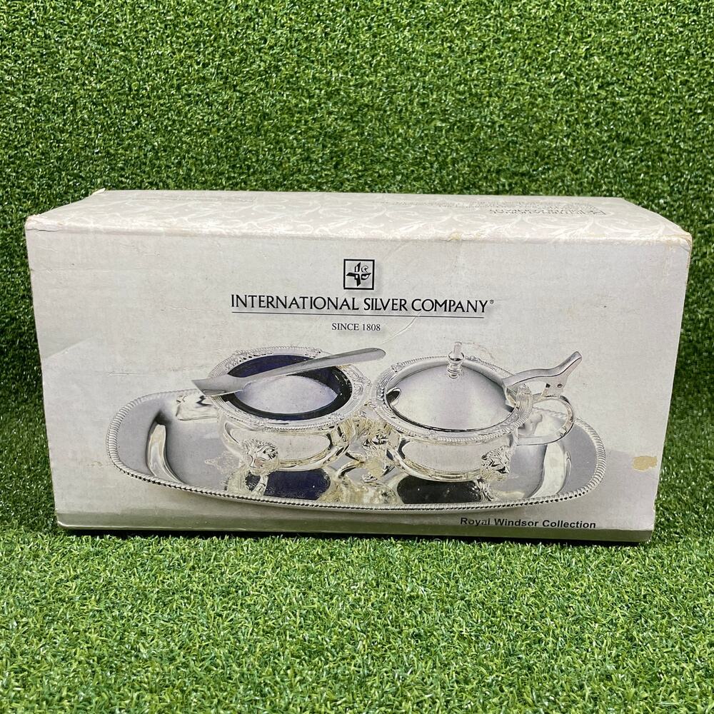 International Silver Company Silver Plated Condiment Sugar Set